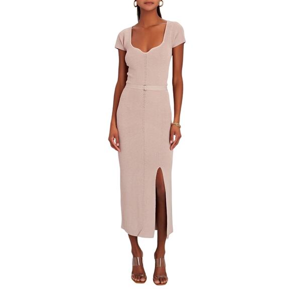 NICHOLAS Estelle Short Sleeve Knit Midi Dress Size Small NEW Party Wedding - Picture 1 of 7